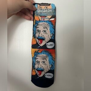 Einstein Design Men's Socks - Blue and Orange